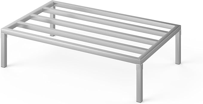 48" Long x 30" Wide | Height: 12" Off The Floor Aluminum Dunnage Rack | Storage in Restaurant, Kitchens and Garages and More!