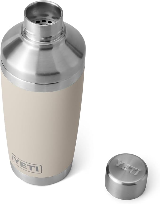 YETI Rambler 20 oz Cocktail Shaker, Stainless Steel, Vacuum Insulated, Cape Taupe