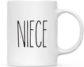 Andaz Press Simple Rustic Farmhouse Kitchen Decor 11oz. Ceramic Coffee Tea Mug Gift, Niece, 1-Pack, Birthday Christmas Gift Ideas for Family, Friends