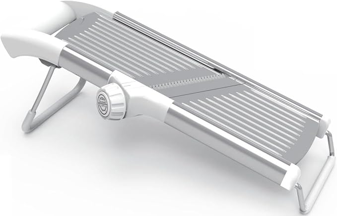 Gramercy Adjustable Mandoline Food Slicer, Mandoline Slicer for Kitchen, Mandolin, Potato, Tomato, Carrot, Vegetable, Fruit and Onion Cutter - Stainless Steel - INCLUDING 1 Pair Cut-Resistant Gloves