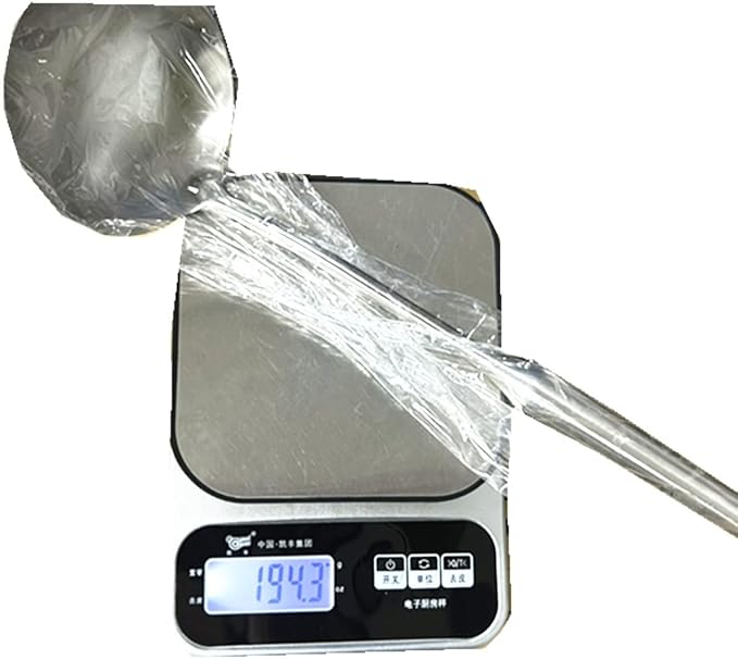 Soup Ladle Stainless Steel Scoop Spoon 304 Stainless Steel Utensils for Cooking with Anti-Scald Design kitchen tool for Soup, Stew, Chili and Gravy Silver 13.58 Inches