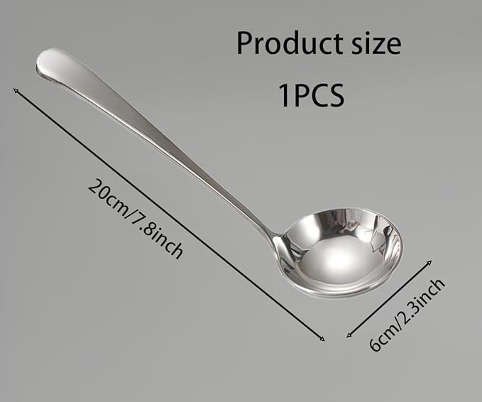 Small Soup Ladles, 304 Stainless Steel, 7.9 Inch, 1 Piece, Kitchen Ladles, Modern Style