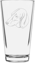 Anglo Francais de Petite Venerie Custom Personalized Dog Themed Etched All Purpose 16oz Pint Glass