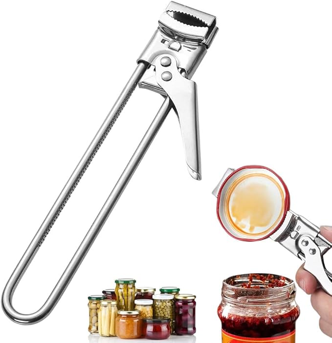 2026 New Jar Opener for Weak Hands, Adjustable Multifunctional Stainless Steel Can Opener, Jar Gripper Tight Lid Opener, Jar Lid Gripper, Manual,Kitchen Accessories (1 PCS)