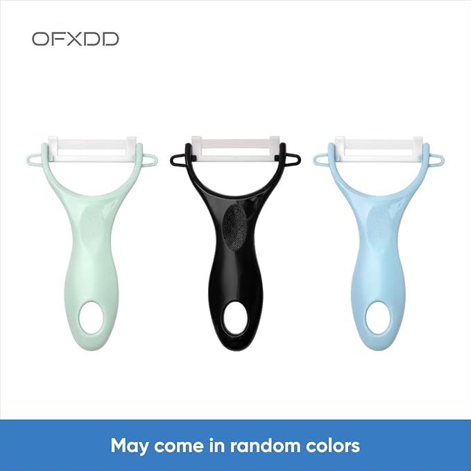 Vegetable Peelers for Kitchen - Potato/Carrot Peeler with Ergonomic Handle & Sharp Blade - Ceramic Y Peeler - Slicer for Veggies, Fruits