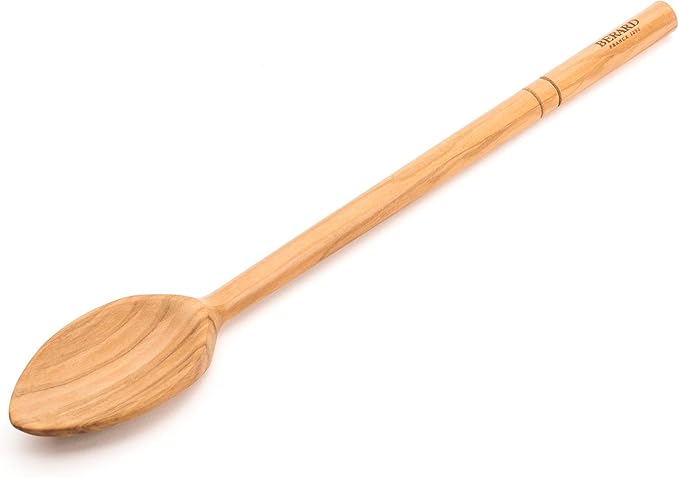 Berard 22574 French Olive-Wood Handcrafted Cook's Spoon, 12 Inch,Brown