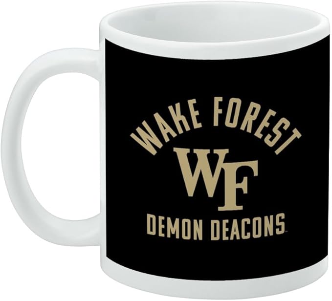 Wake Forest University Demon Deacons Logo Ceramic Coffee Mug, Novelty Gift Mugs for Coffee, Tea and Hot Drinks, 11oz, White