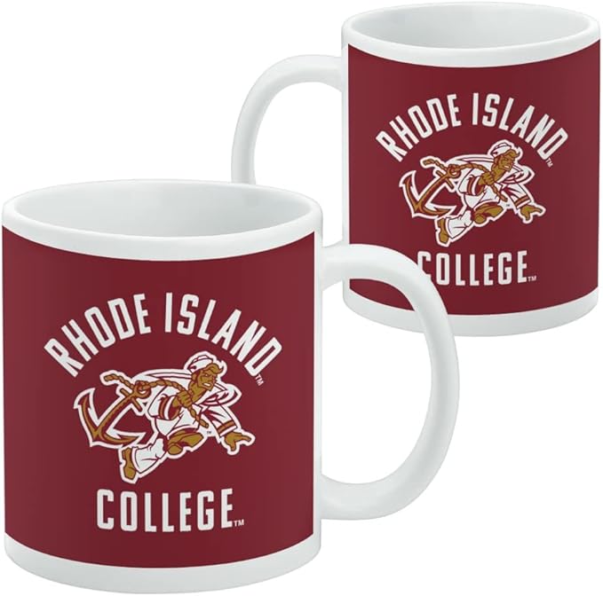 Rhode Island College Anchormen Logo Ceramic Coffee Mug, Novelty Gift Mugs for Coffee, Tea and Hot Drinks, 11oz, White
