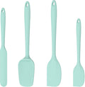 4 Pcs Silicone Spatula Set with Nonslip Handle Heat Resistant Silicone Versatile Kitchen Dishwasher Safe Cooking Spatula Set for Cooking Mixing Baking