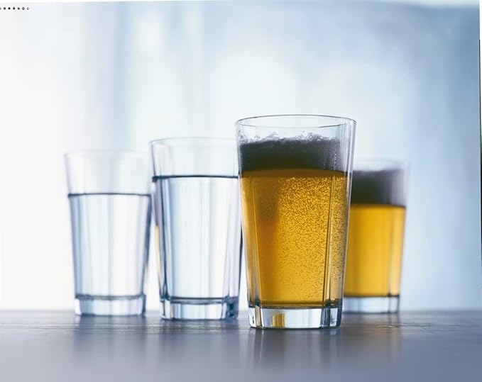 Rosendahl Grand Cru Cafe Glass, Clear, 5.3" H x 3.1" D, 12.5 oz, Set of 4, Designed by Erik Bagger, Gift Box Included