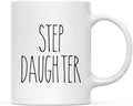 Andaz Press Simple Rustic Farmhouse Kitchen Decor 11oz. Ceramic Coffee Tea Mug Gift, Step Daughter, 1-Pack, Birthday Christmas Gift Ideas for Family, Friends