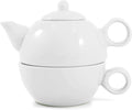 Metropolitan Tea White Ceramic Tea For Me Pot