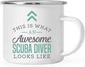 Andaz Press 11oz. Stainless Steel Campfire Coffee Mug, This is What an Awesome Scuba Diver Looks Like, 1-Pack, Birthday Gift Ideas Coworker Him Her, Includes Gift Box