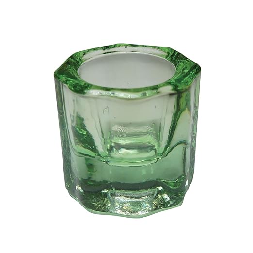 Smart Dappen Dish - Premium Glass Mixing Dish - Sold in 4 Packs - Multiple Color Options (Green)