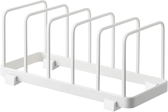 Fourmor- Home Accented Storage Rack-Kitchen Holder Stand - Diversified Euro Kitchen Organizer for Plates, Cutting Boards, Bakeware, Pots & Pans, Serving Trays, Reusable Containers, and Lids