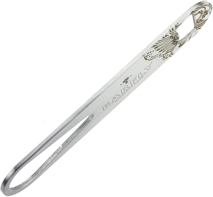 Barfly Bar Speed Opener, 7-Inch, Stainless, Black