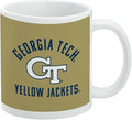 Georgia Tech Yellow Jackets Ceramic Coffee Mug, Novelty Gift Mugs for Coffee, Tea and Hot Drinks, 11oz, White