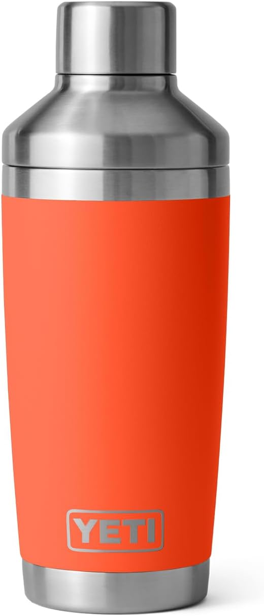 YETI Rambler 20 oz Cocktail Shaker, Stainless Steel, Vacuum Insulated, Papaya