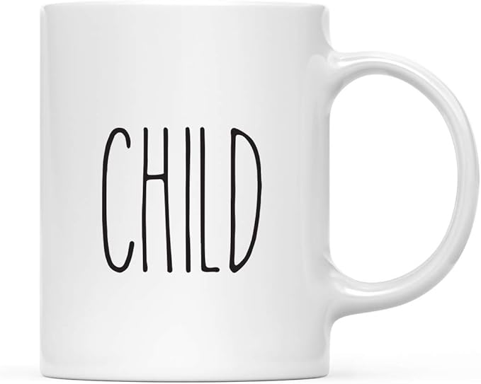 Andaz Press Simple Rustic Farmhouse Kitchen Decor 11oz. Ceramic Coffee Tea Mug Gift, Child, 1-Pack