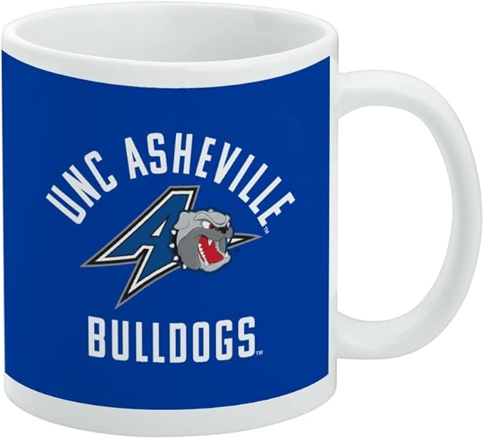 UNC Asheville Bulldogs Logo Ceramic Coffee Mug, Novelty Gift Mugs for Coffee, Tea and Hot Drinks, 11oz, White