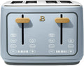Beautiful 4-Slice Toaster by Drew Barrymore – Touch Display, Extra-Wide Slots, Bagel & Frozen Functions, Stainless Steel (Cornflower Blue)