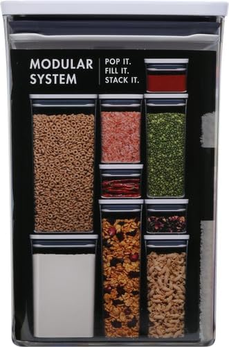 OXO Good Grips POP Container - 4.4 Qt/4.2 L, Airtight Food Storage Containers (Pack of 4)