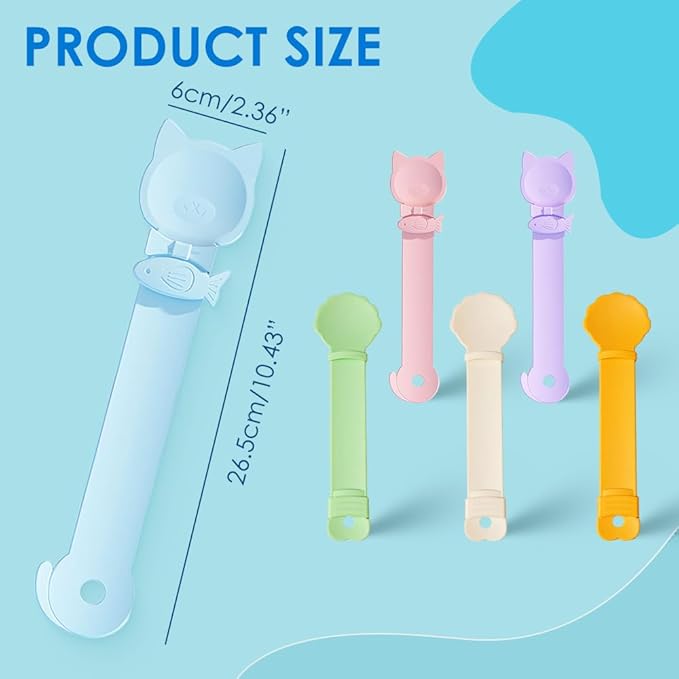 Cat Strip Feeder Spoon, 2025 New Cats Treat Dispenser, Cat Squeeze Treat Spoon for Puree and Bisque Delectables Lickable Wet Dispenser Sliding (3PCS-B)