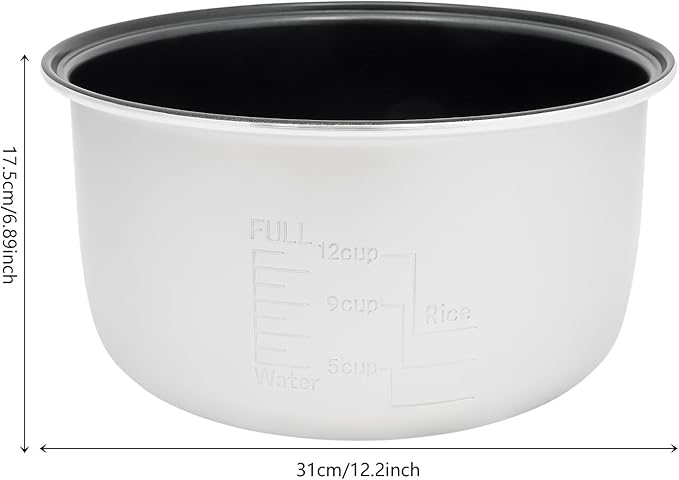 13.8 QT Commercial Rice Cooker & Warmer, 32-Cup (Uncooked) / 65-Cup (Cooked) Large Capacity Rice Cooker for Restaurant with Nonstick Inner Pot, Hinged Lid LED Display