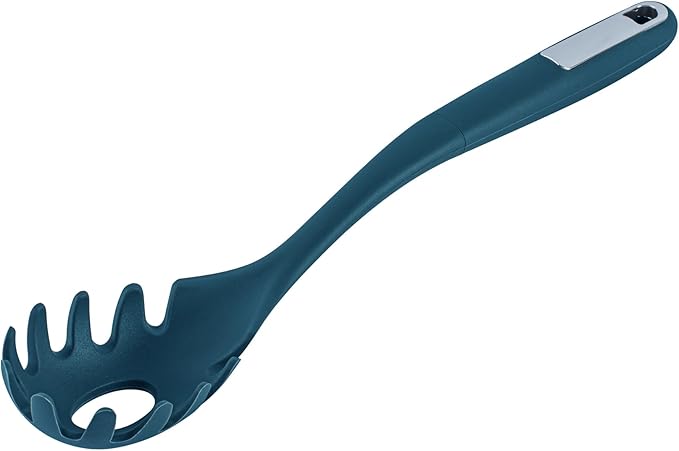 Restaurantware Silicone Utensil Set Pack of 1 Non-Slip Handle 6-Piece Kitchen Tool Set, Heat-Resistant Dishwasher-Friendly Cooking Accessories, Durable Teal Cooking Utensils