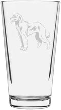 Taigan Custom Personalized Dog Themed Etched All Purpose 16oz Pint Glass