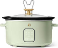 Beautiful by Drew Barrymore 4Qt Slow Cooker, Touch-Activated Display, 4 Presets, Auto Warm, Dishwasher-Safe Pot.