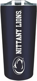 Campus Colors NCAA Stainless Steel Tumbler perfect for Gameday - 18 oz - Double Walled - Keeps Drinks Perfectly Insulated (Penn State Nittany Lions - Navy)