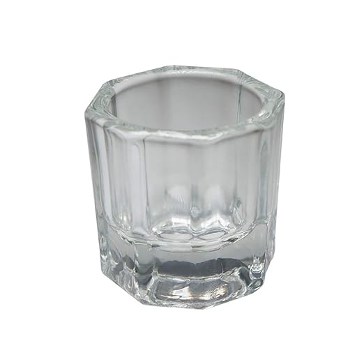 Smart Dappen Dish - Premium Glass Mixing Dish - Sold in 4 Packs - Multiple Color Options (Clear)