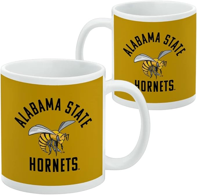 Alabama Sate Hornets Ceramic Coffee Mug, Novelty Gift Mugs for Coffee, Tea and Hot Drinks, 11oz, White