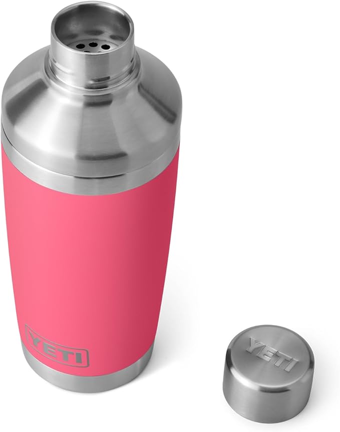 YETI Rambler 20 oz Cocktail Shaker, Stainless Steel, Vacuum Insulated, Tropical Pink