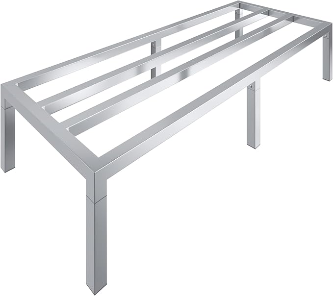 60" Long x 24" Wide | Height: 12" Off The Floor Aluminum Dunnage Rack | Storage in Restaurant, Kitchens and Garages and More!