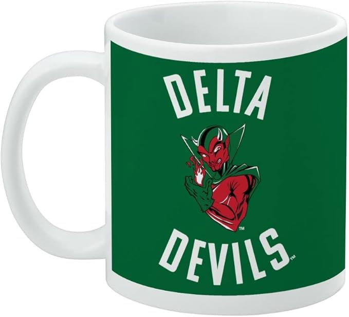 Mississippi Valley State University Delta Devils Logo Ceramic Coffee Mug, Novelty Gift Mugs for Coffee, Tea and Hot Drinks, 11oz, White