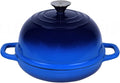Dutch Oven for Bread Baking Bread Oven for Sourdough Bread Baking, Enameled Cast Iron Dutch Oven Pot with Lid 5 qt Cast Iron Bread Pan, Blue