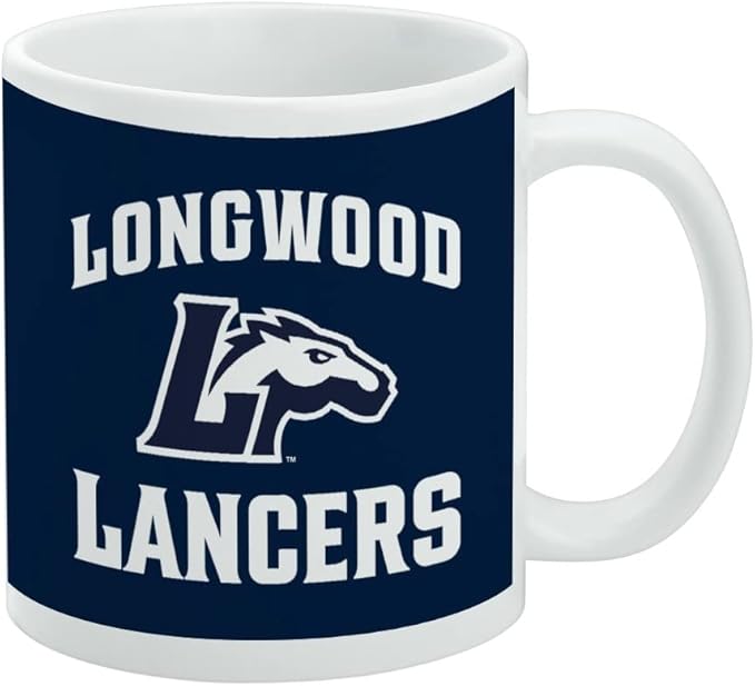 Longwood Lancer Ceramic Coffee Mug, Novelty Gift Mugs for Coffee, Tea and Hot Drinks, 11oz, White