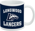 Longwood Lancer Ceramic Coffee Mug, Novelty Gift Mugs for Coffee, Tea and Hot Drinks, 11oz, White
