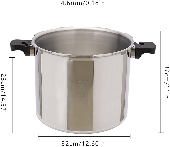 DYRABREST 23Qt Aluminium Alloy Pressure Cookers,Sliver