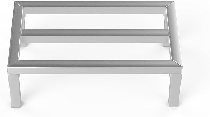 24" Long x 14" Wide | Height: 8" Off The Floor Aluminum Dunnage Rack | Storage in Restaurant, Kitchens and Garages and More!