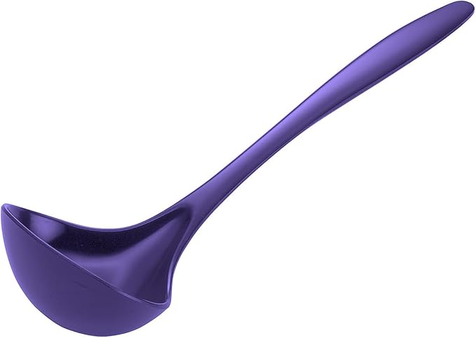 Gourmac Hutzler 11 Inch Melamine Soup Ladle (Violet)