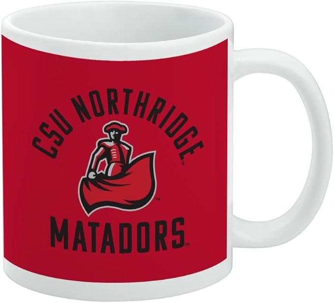 Cal State Northridge Matadors Ceramic Coffee Mug, Novelty Gift Mugs for Coffee, Tea and Hot Drinks, 11oz, White