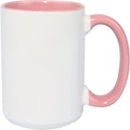 Ceramic 15oz Sublimation Coffee Mug, Pink, Case of 24