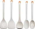 5 Pcs Gray Silicone Cooking Utensils Set, High Heat Resistant Kitchen Utensil Set, Non-Stick Cookware Safe, BPA-Free, Ergonomic Grip Design for Everyday Culinary Needs