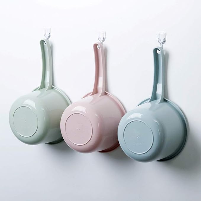 3Pcs Washing Spoons Plastic Thicken Bathing Kitchen Ladles Bathroom Hair Washing Water Scoop