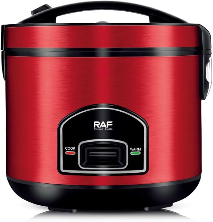 Smart Electric Rice Cooker, 5L Capacity, Multifunctional Automatic, Red and Black, Health-Preserving Household Kitchen Appliance