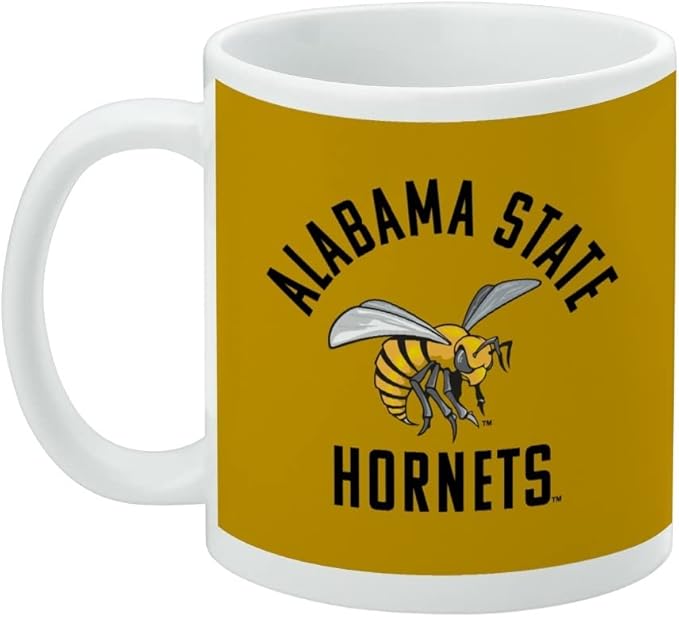 Alabama Sate Hornets Ceramic Coffee Mug, Novelty Gift Mugs for Coffee, Tea and Hot Drinks, 11oz, White
