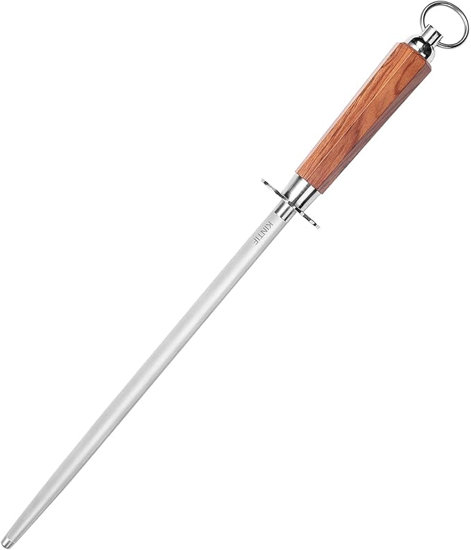 Sharpening Steel 10 inch Professional Honing Rod Knife Sharpener, Fine Lines, High hardness, Knife Honing Steel Knife steel